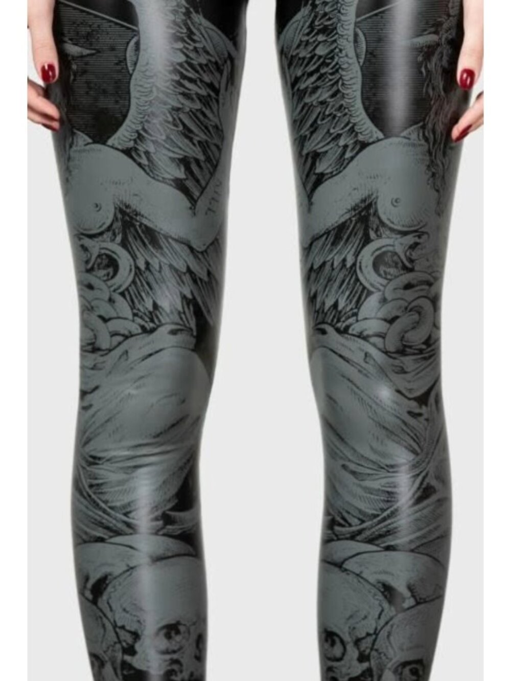KILLSTAR Dark Forces Baphomet high waist leggings - Picture 4 of 8